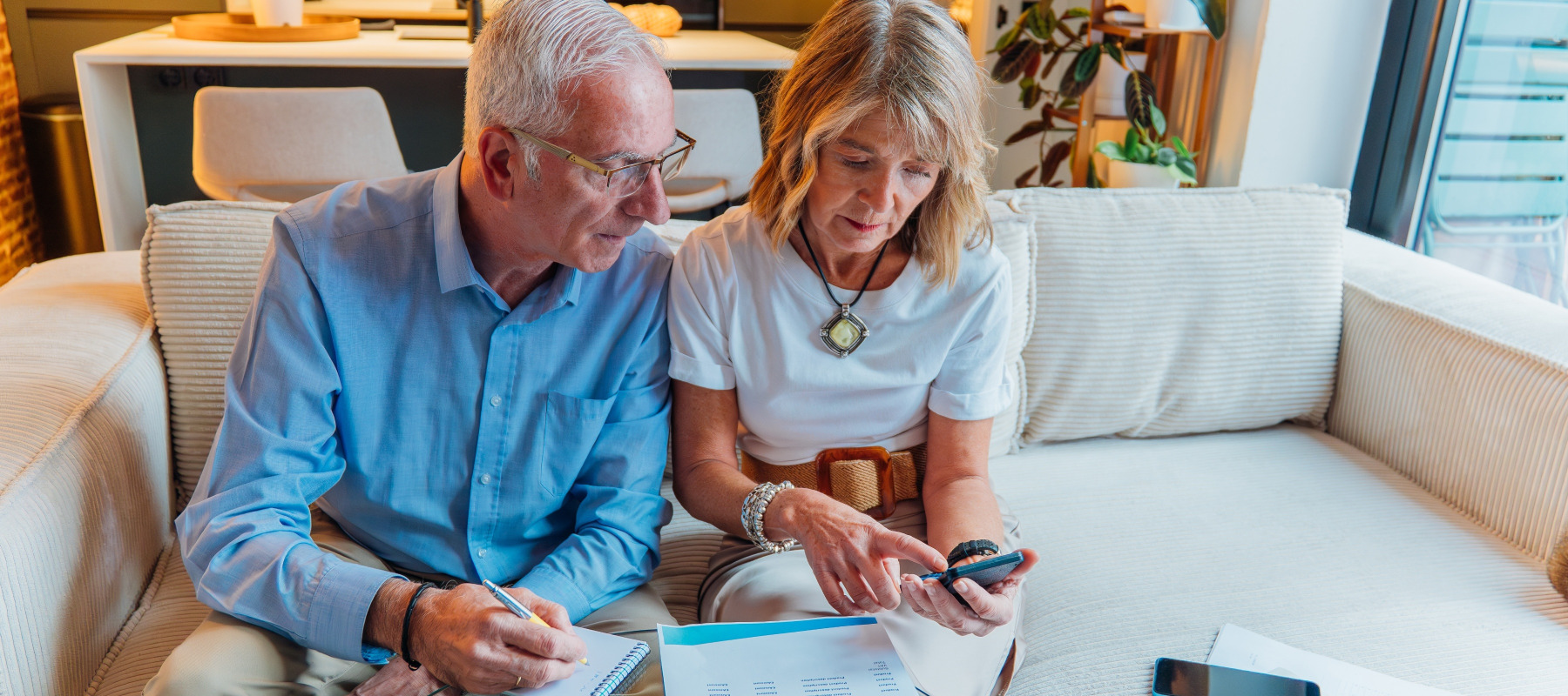 Couple planning for retirement