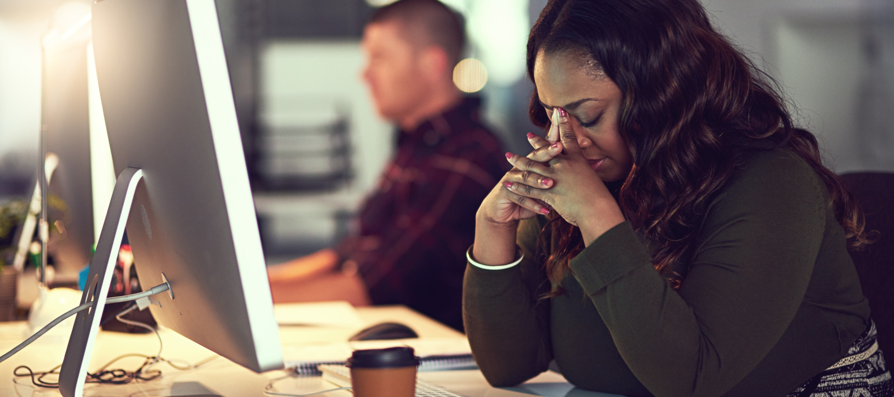 Stressed woman