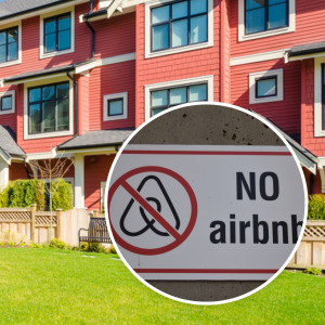 For rent signs in Montreal + apartments in Vancouver + No Airbnb sign