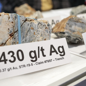 Silver ore samples are seen during the Prospectors &amp; Developers Association of Canada (PDAC) 2025 International Convention in Toronto