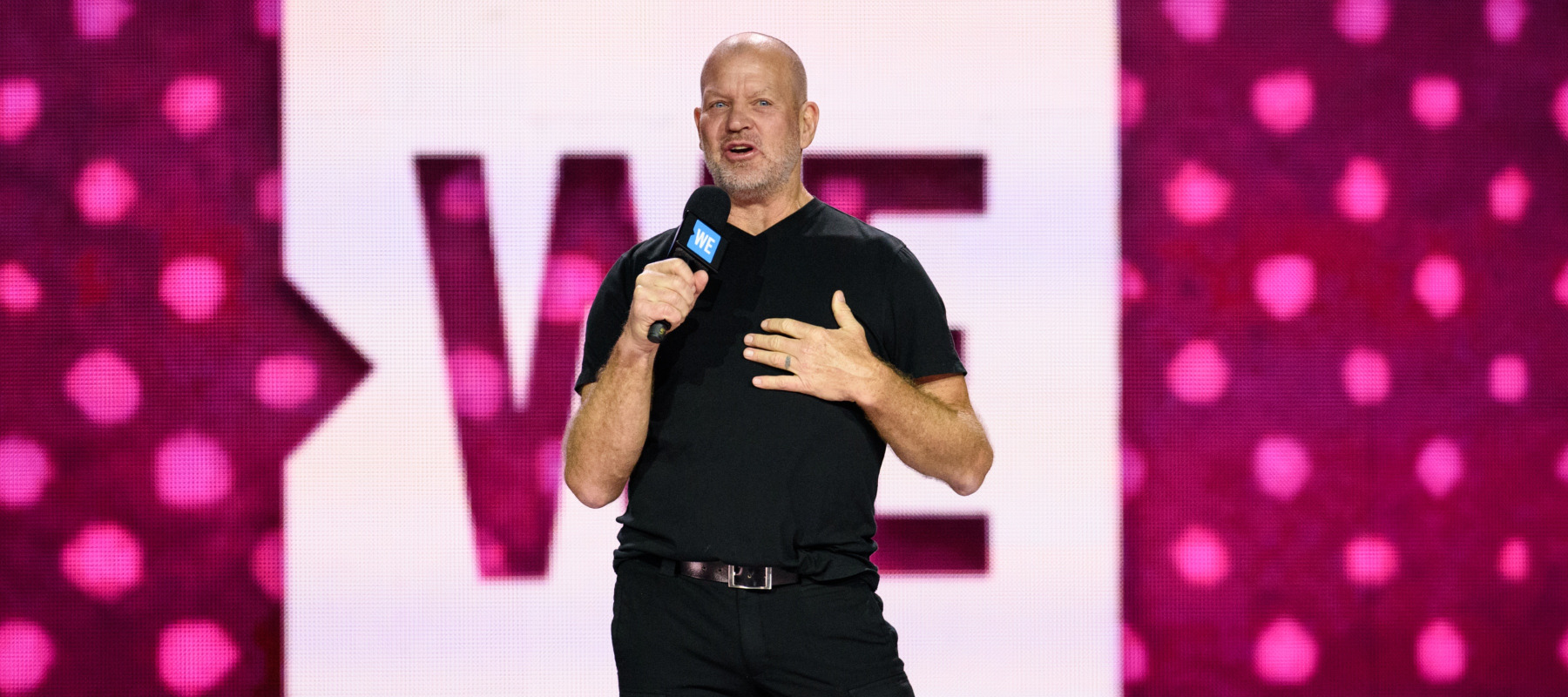 Chip Wilson speaking at WE Day Seattle