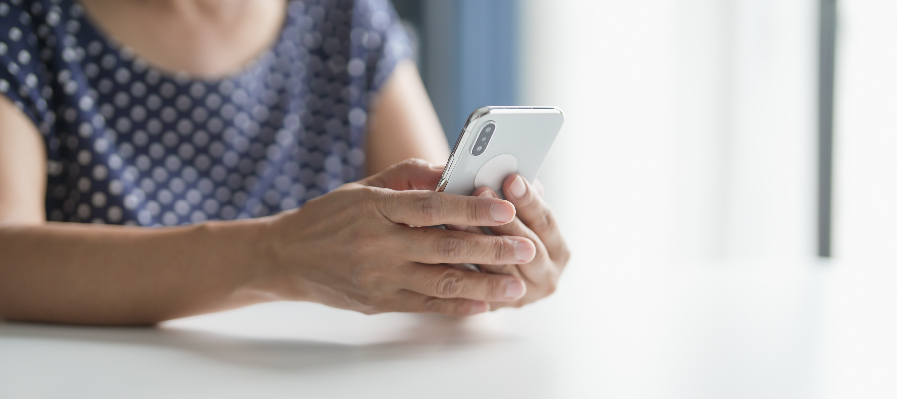 Elderly woman on the phone