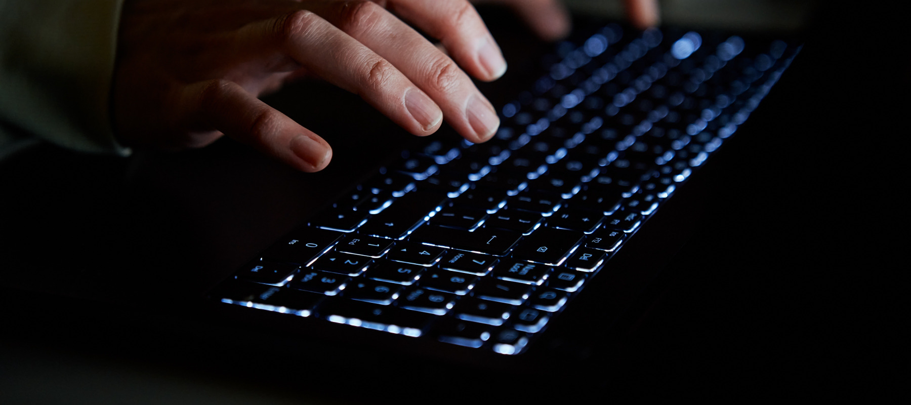 Typing on a computer