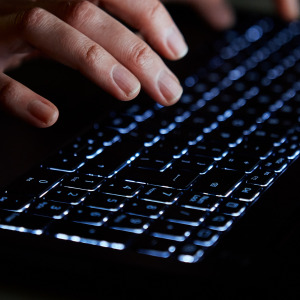 Typing on a computer