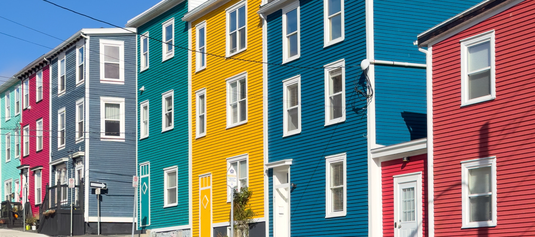 So-called Jellybean houses in St. John's Newfoundland