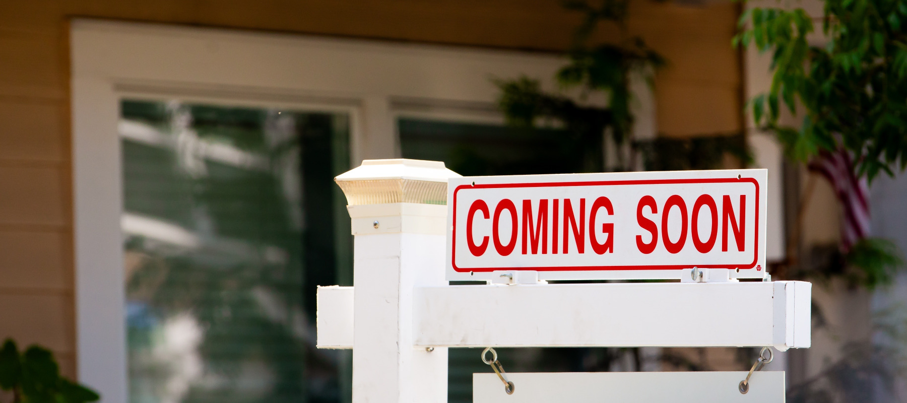 Sign for house coming up for sale soon