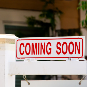 Sign for house coming up for sale soon