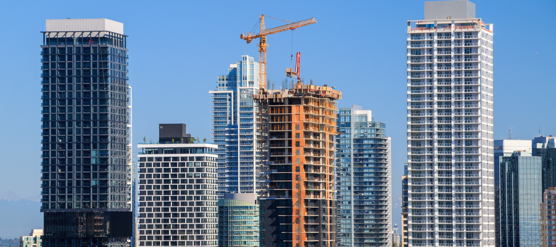 Condo construction in Metro Vancouver