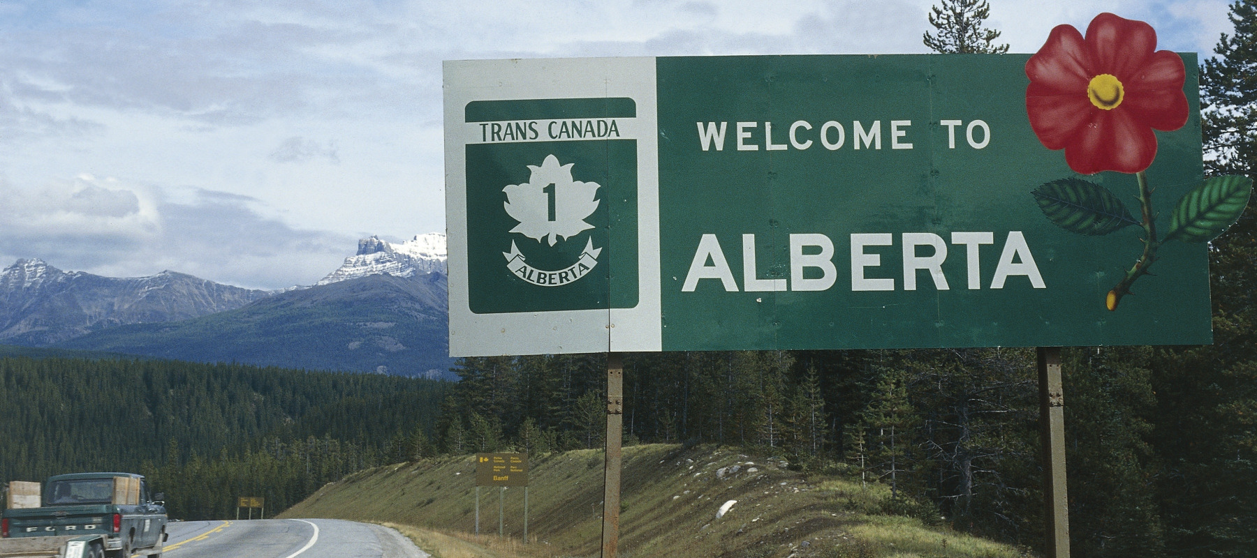 Welcome to Alberta sign