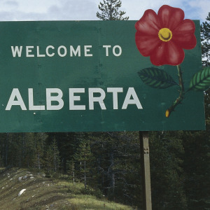 Welcome to Alberta sign