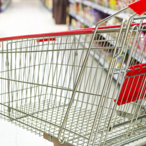 Empty grocery basket