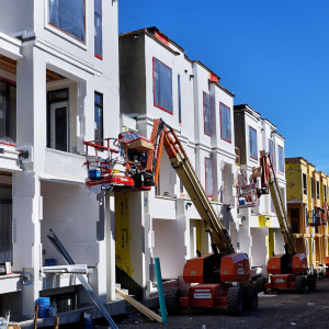 New houses under construction in Toronto, Ontario, Canada, on September 27, 2026.