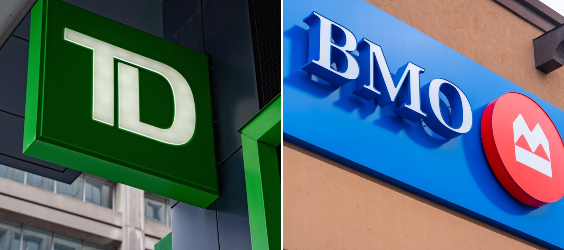 TD Bank and Bank of Montreal logos
