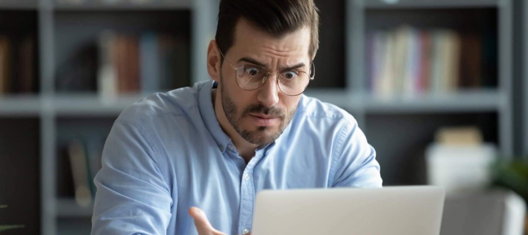 Man frustrated with finances