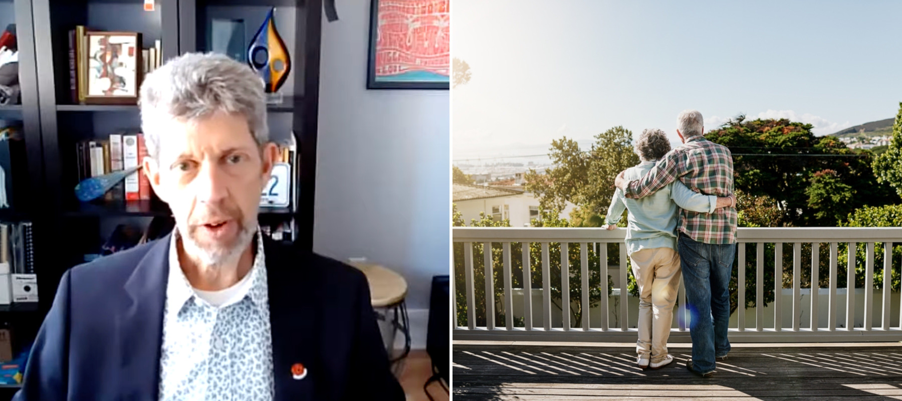 Rob Carrick and retired happy mortgage-free couple