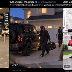 Screenshots of social media posts
