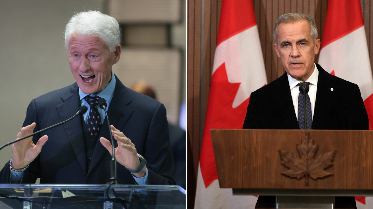 Clinton praises Carney amid trade war