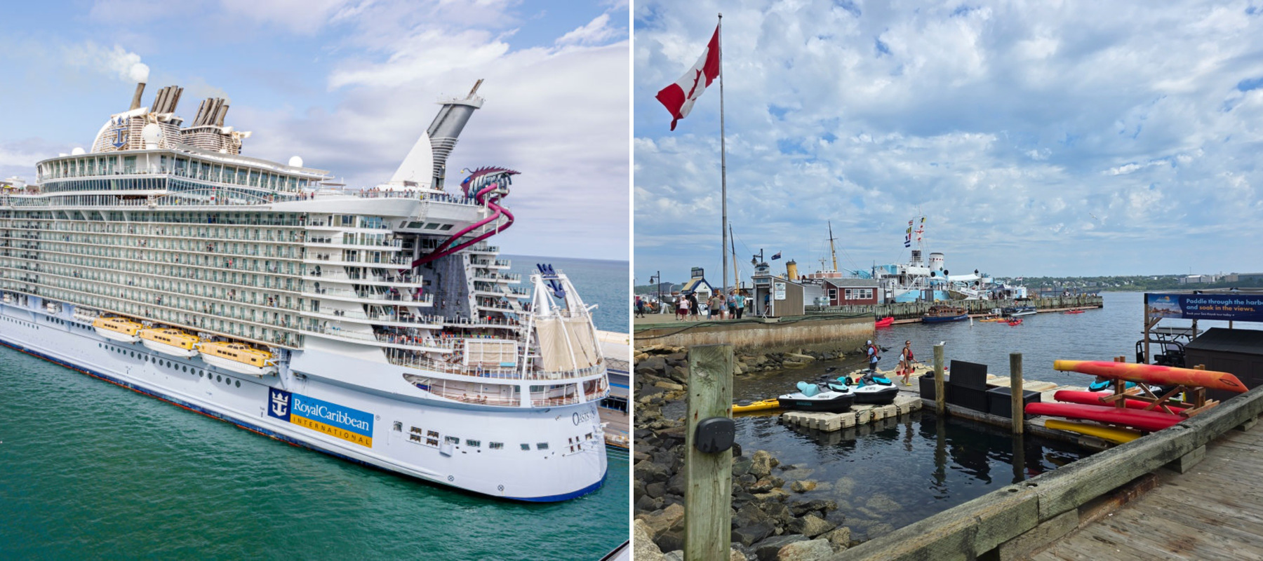 Royal Caribbean International Oasis of the Seas and Nova Scotia habor
