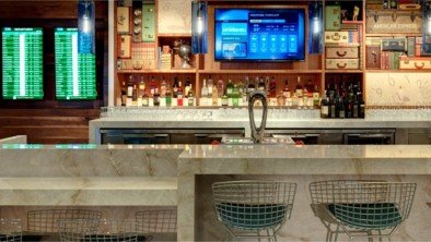 Bar at the Centurion® Lounge in San Francisco