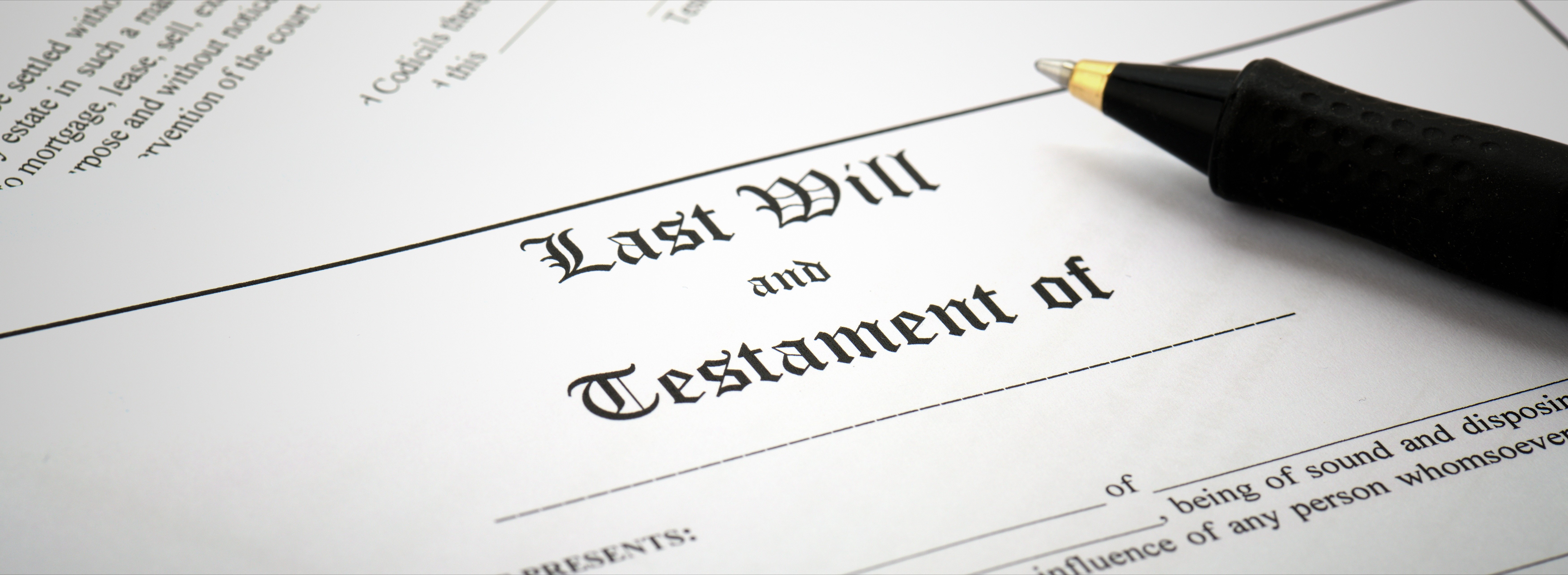 Signing Last Will &amp;amp; Testament