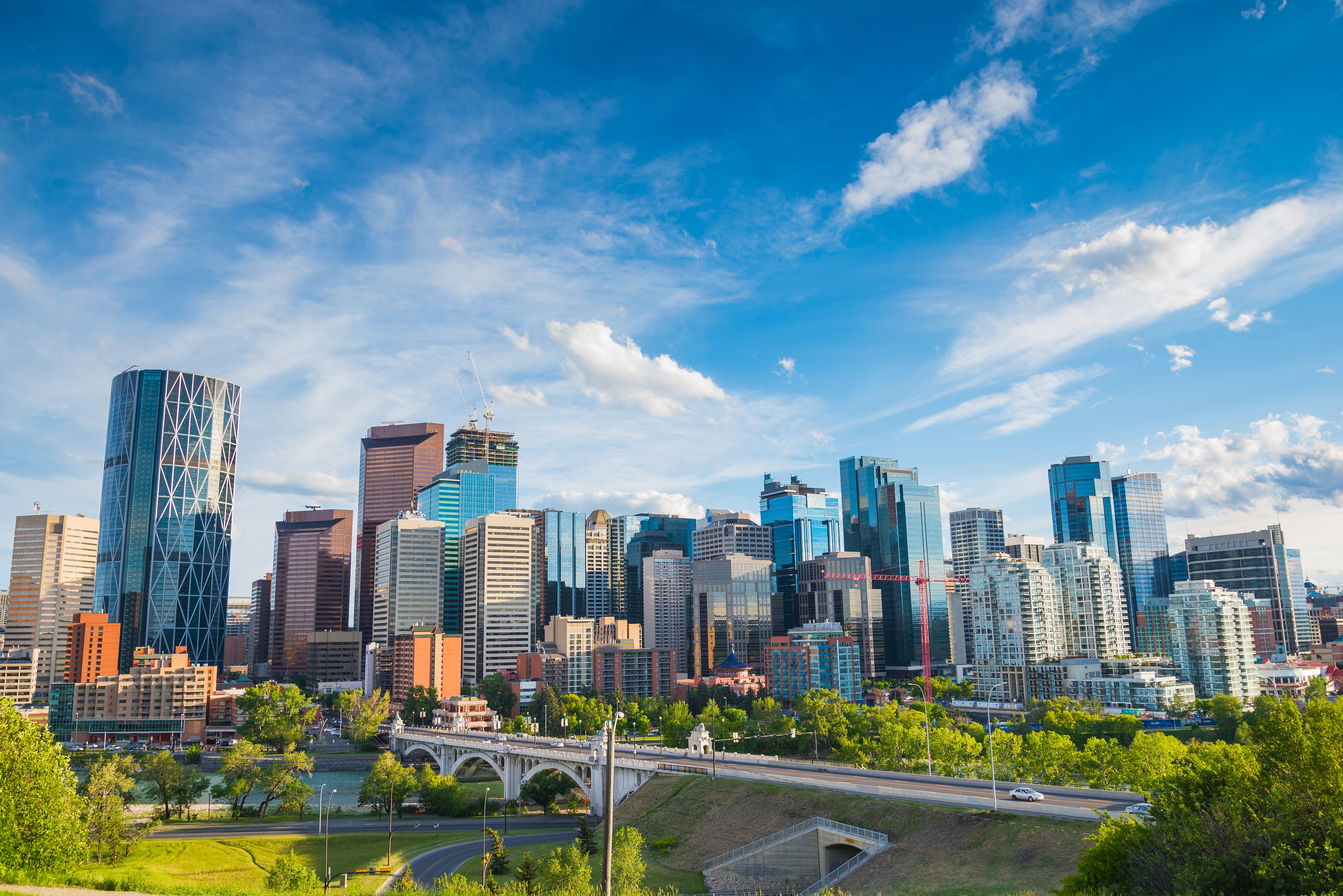 City skyline of Calgary, Alberta,